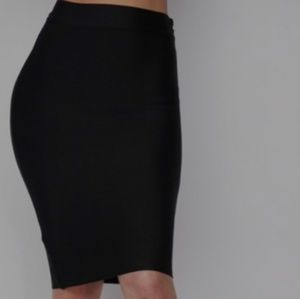 Black stretch Bandage skirt